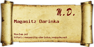Magasitz Darinka névjegykártya